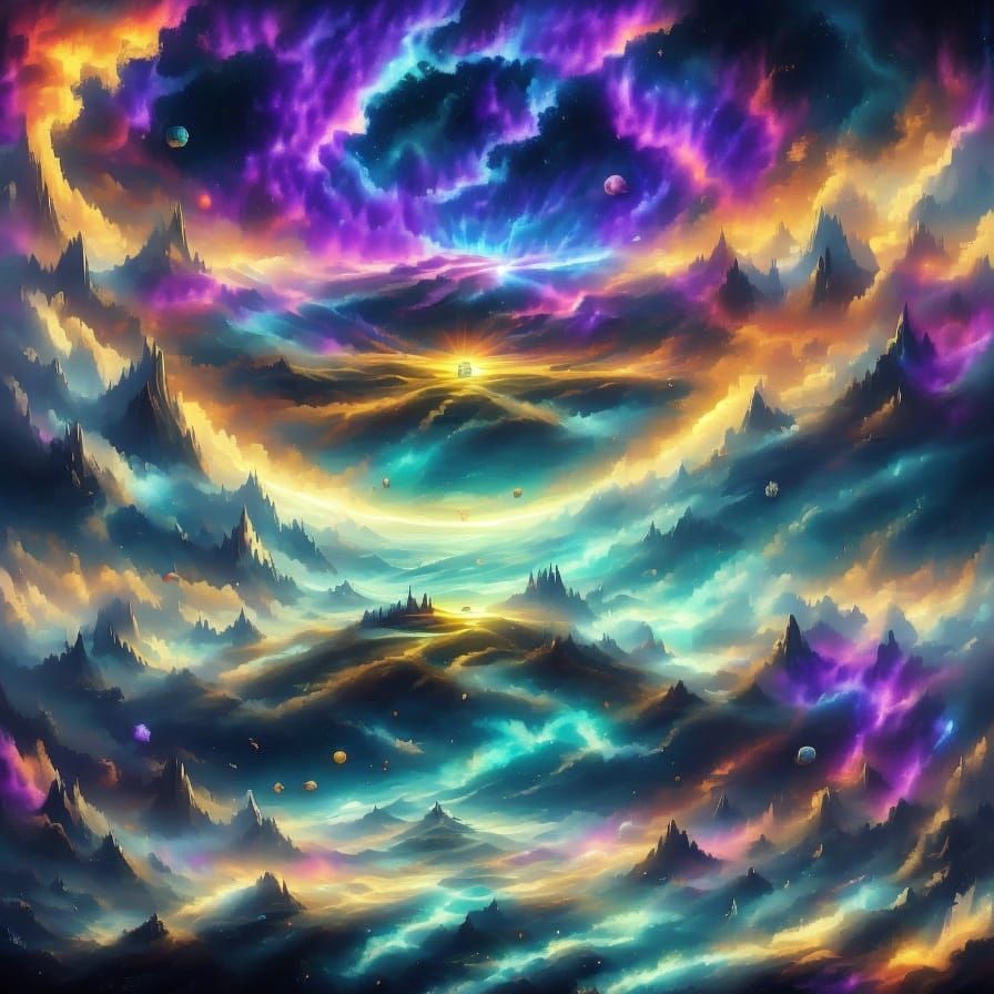 Stardust Car Navigates Twilight Highway in Ethereal Lighting