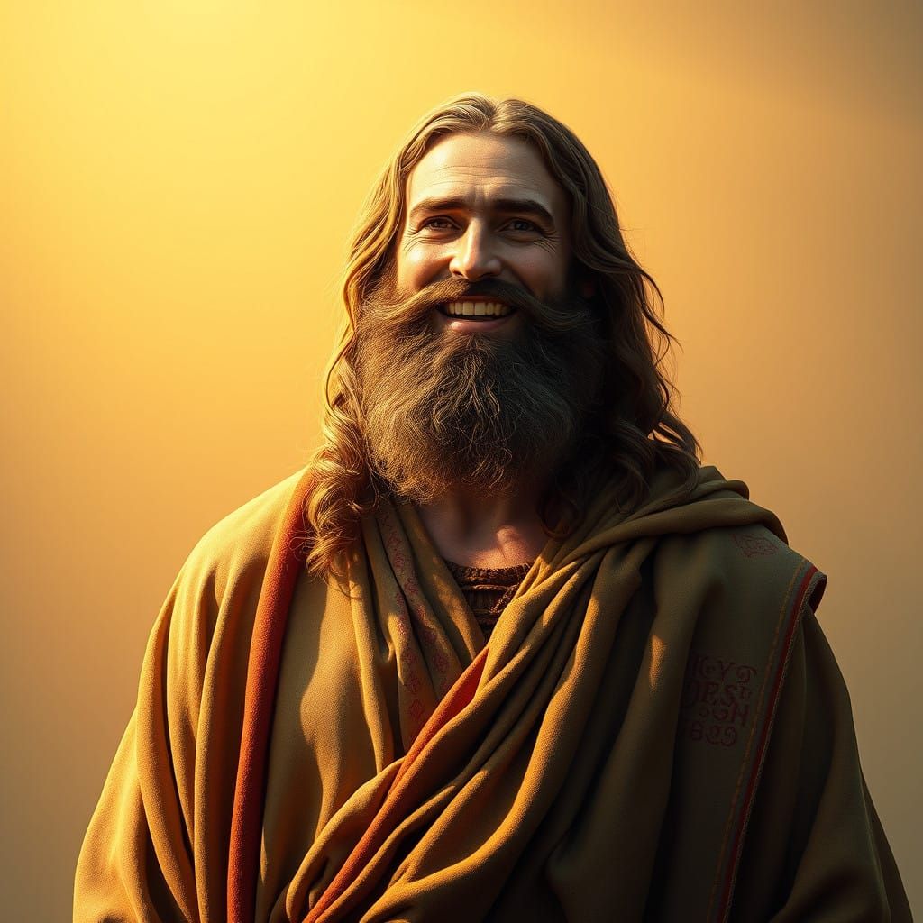 Strong Jewish Carpenter in Warm Golden Light