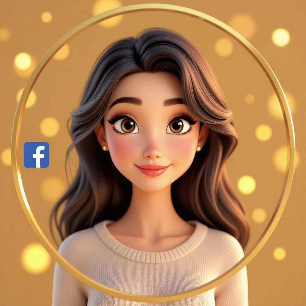 Elegant Female Character 3D Render in Pixar Style