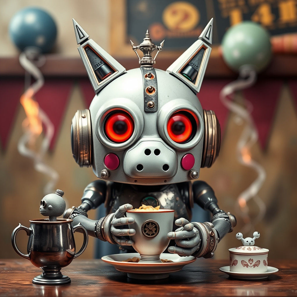 Unhinged Robot Animal Tea Party