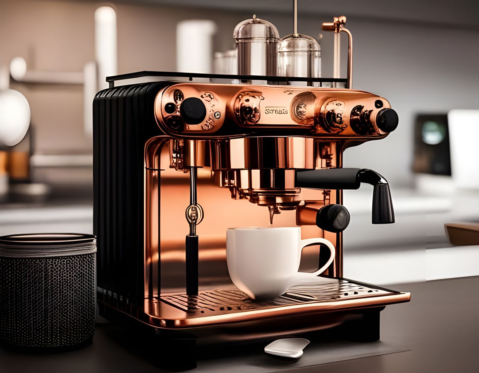 Steaming Black Coffee Cup - Morning Ritual