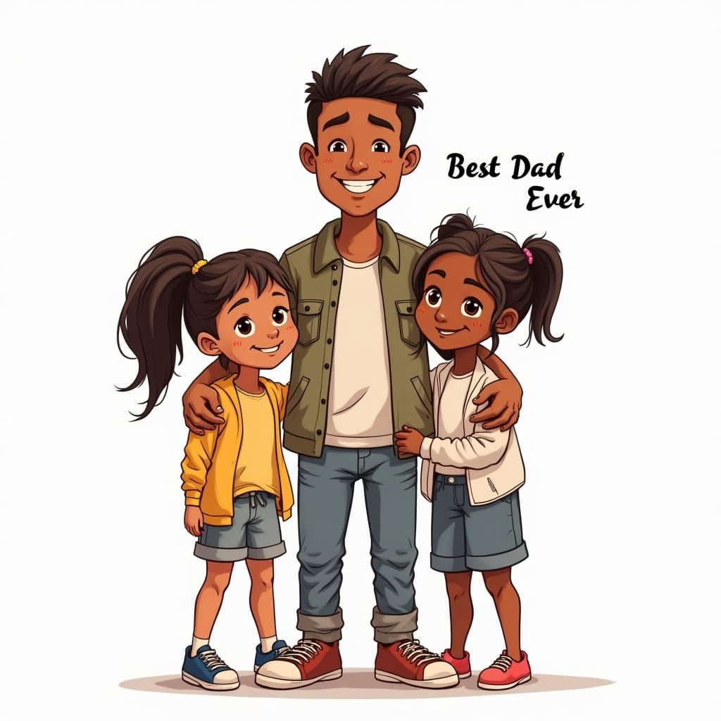 Father's Day Doodle: Best Dad Ever Illustration