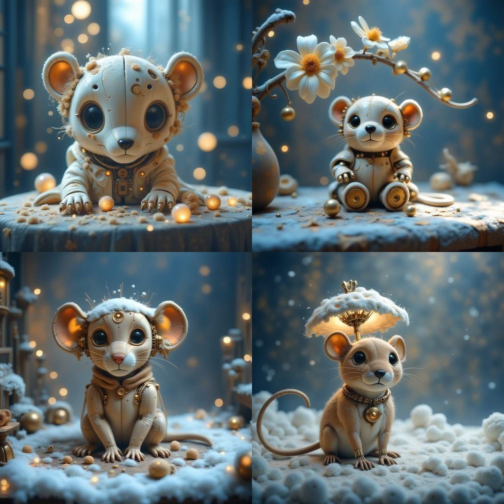 Surreal Winter Wonderland Scene in Concept Art Style