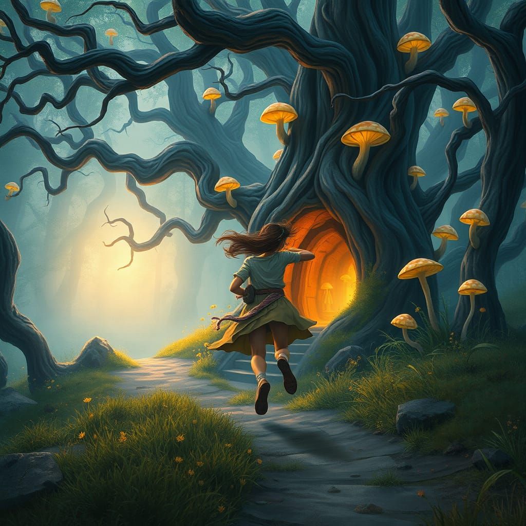 Mystical Forest Sanctuary Beckons in Ethereal Light