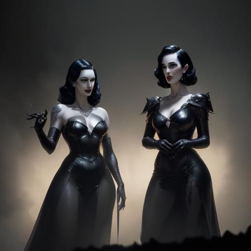 Robyn Dominique and Dita von Tease: Dark Fantasy Art