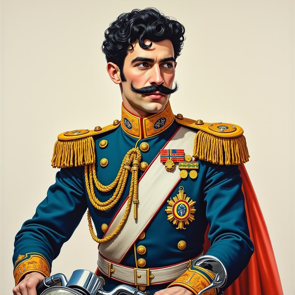 Dom Pedro I: Youthful Emperor on Motorcycle