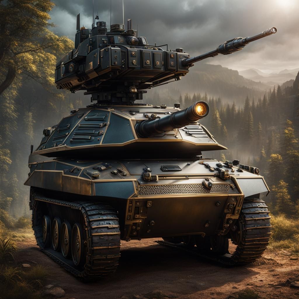 Futuristic Armored Vehicle Concept Art