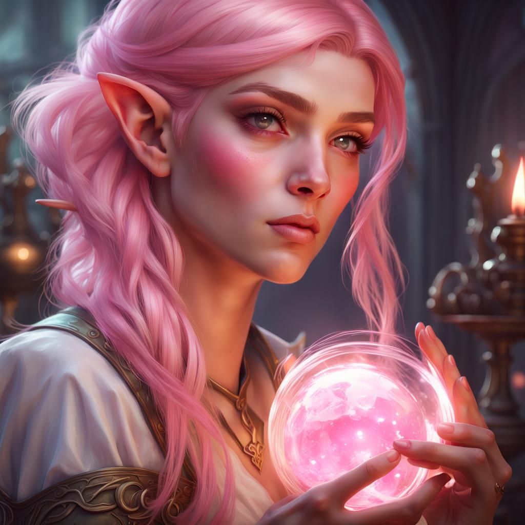 Elf with Love Potion: Digital Concept Art
