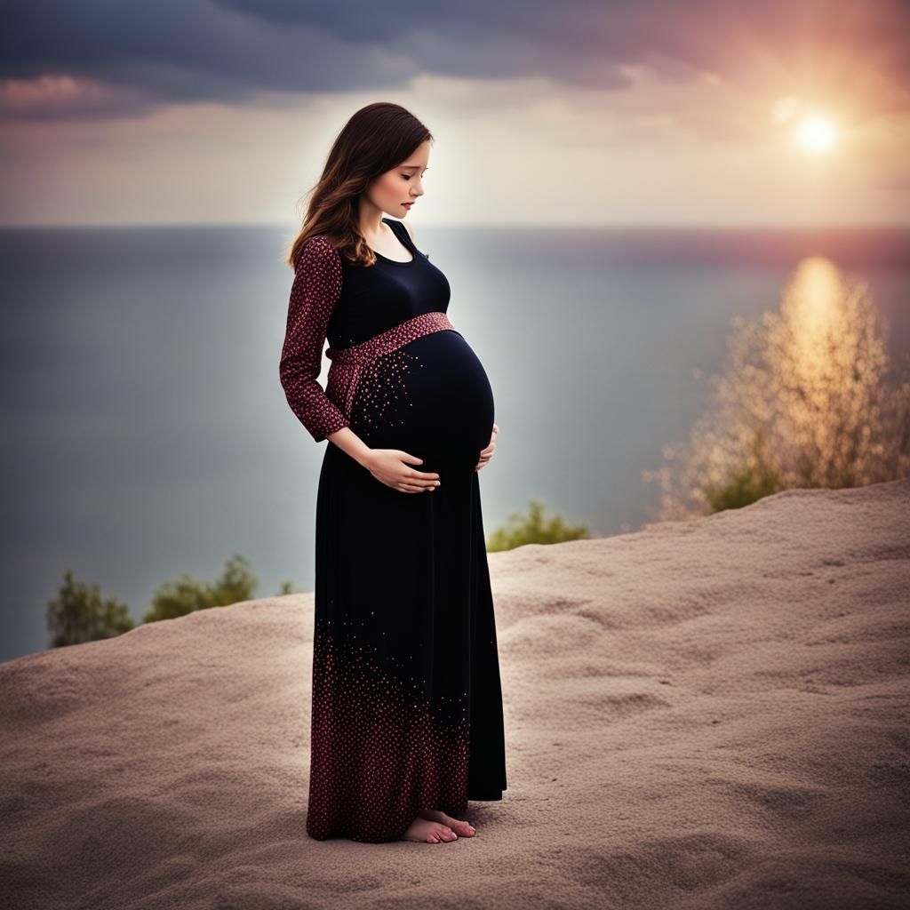 Professional Photograph of a Pregnant Girl