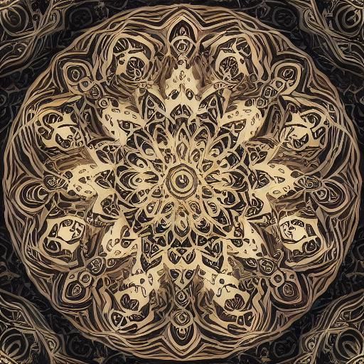 Joyful Islamic Family Scene in Illuminated Manuscript Style