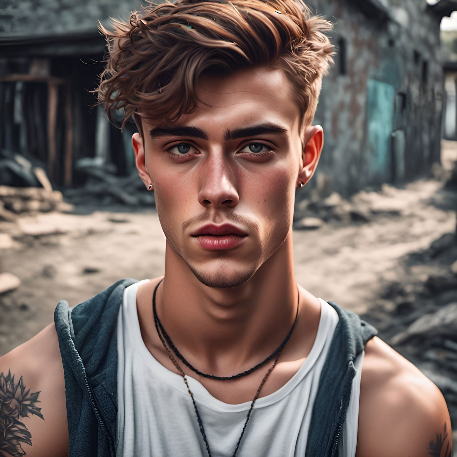 Portrait of a British Scally Lad