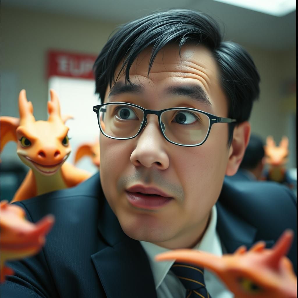 Office Manager's D&D Hallucination in Anime Style