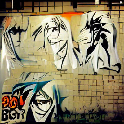 AI Generated Graffiti Art