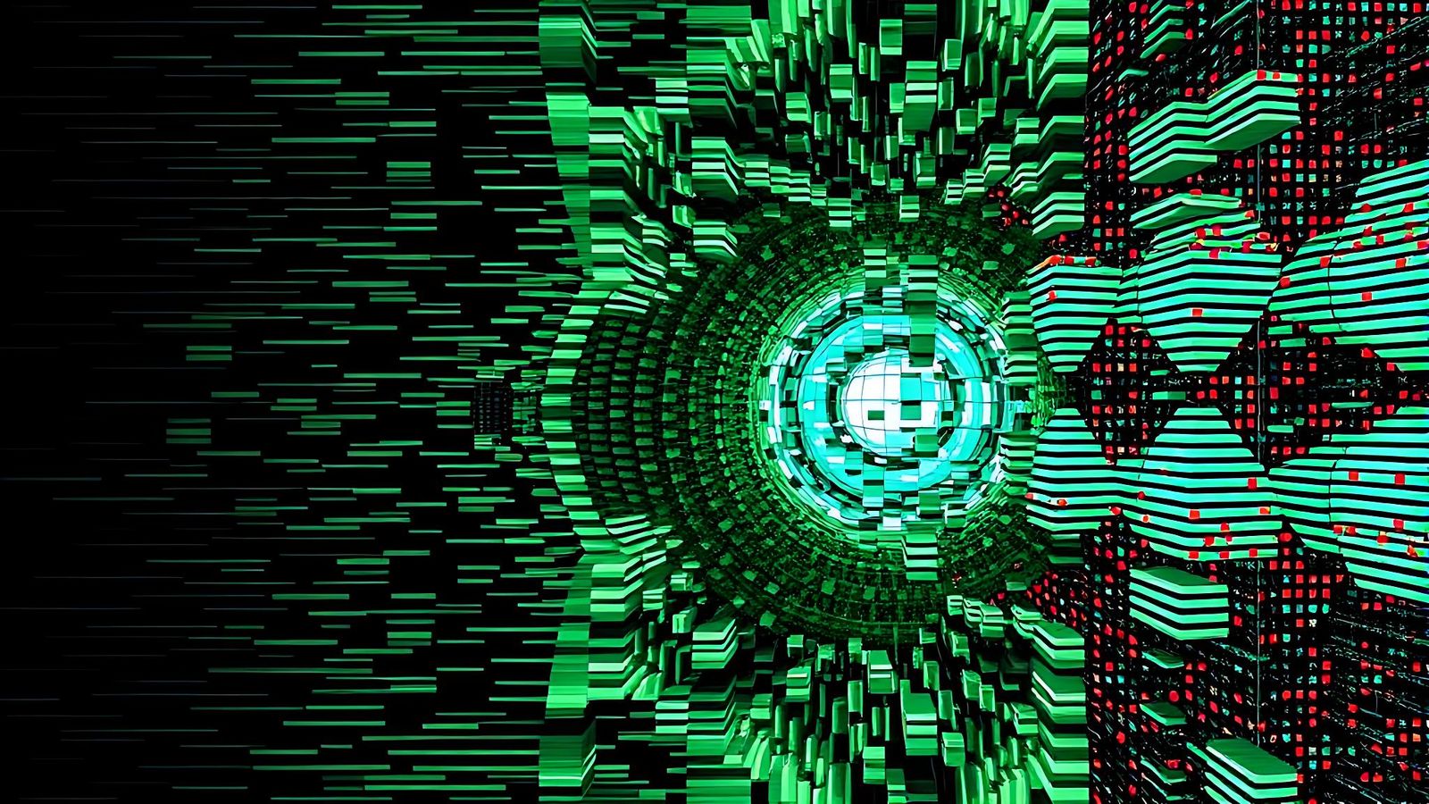 Disintegrating Evolving Pattern with Visual Interference