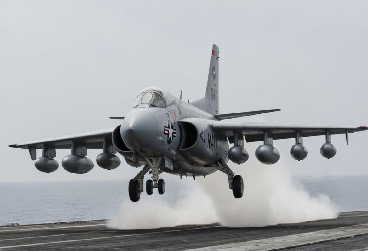 Navy RA-5C Vigilante Launching from USS Enterprise