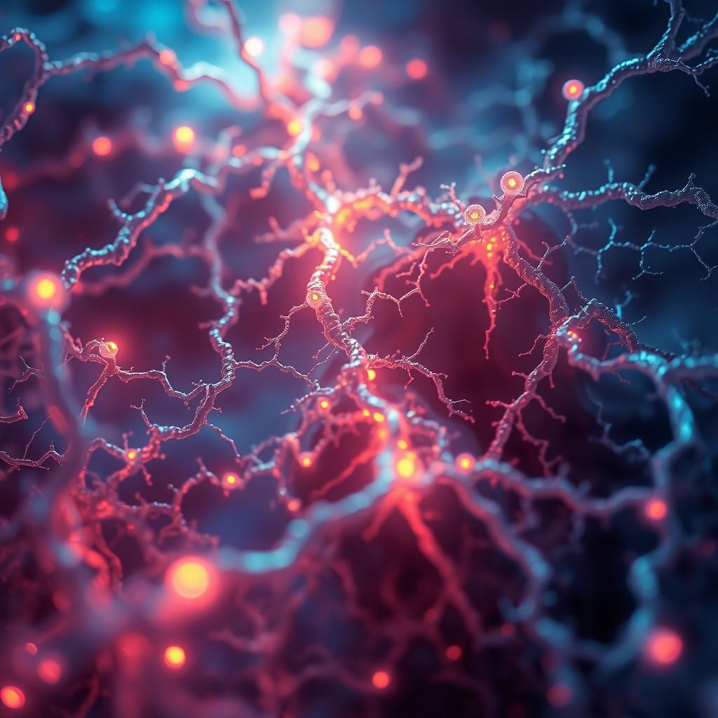 Ethereal Mycelium Network in Fantasy Concept Art Style