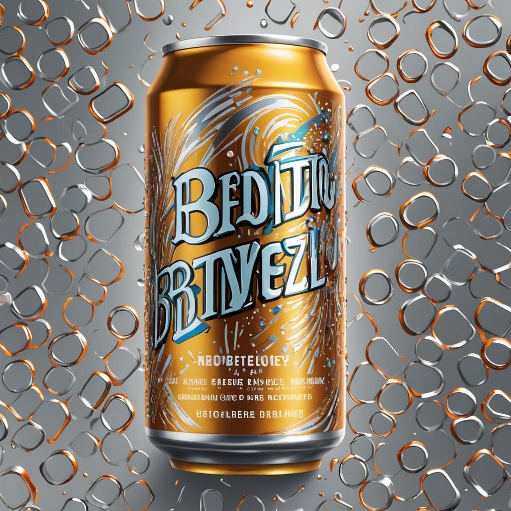 Eye-Catching Beer Can Illustration in Pop Art Style