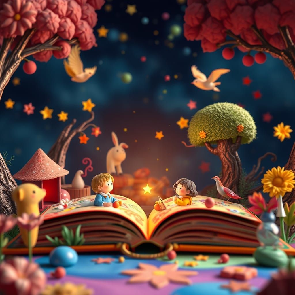 Whimsical Pop-Up Book: Fantasy Concept Art