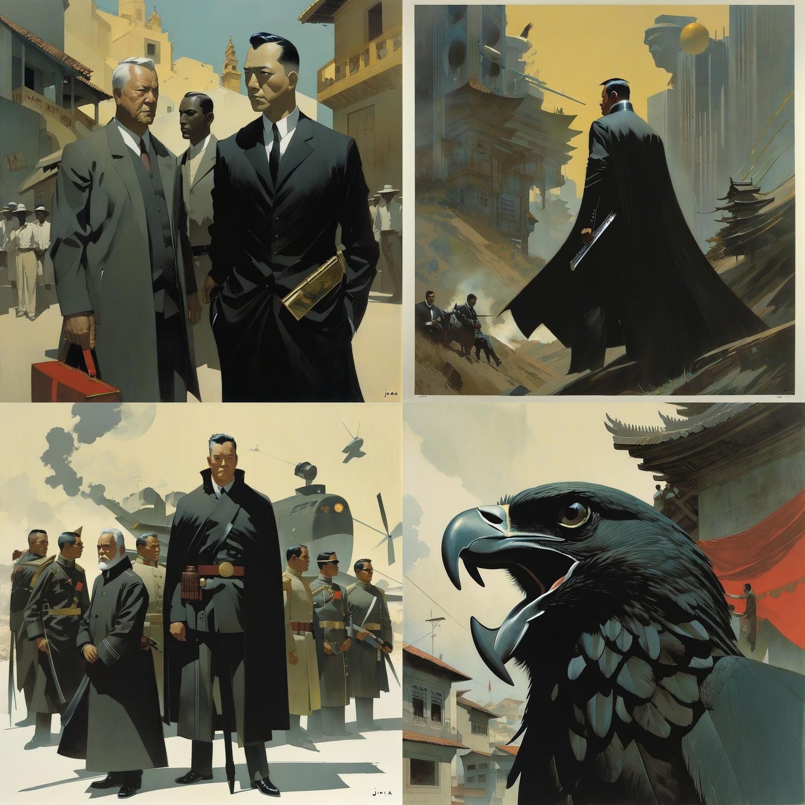 Enigmatic Portrait in the Style of Symbolism