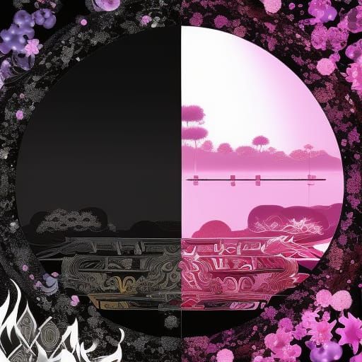 Anime Key Visual of Opposing Forces in Harmony