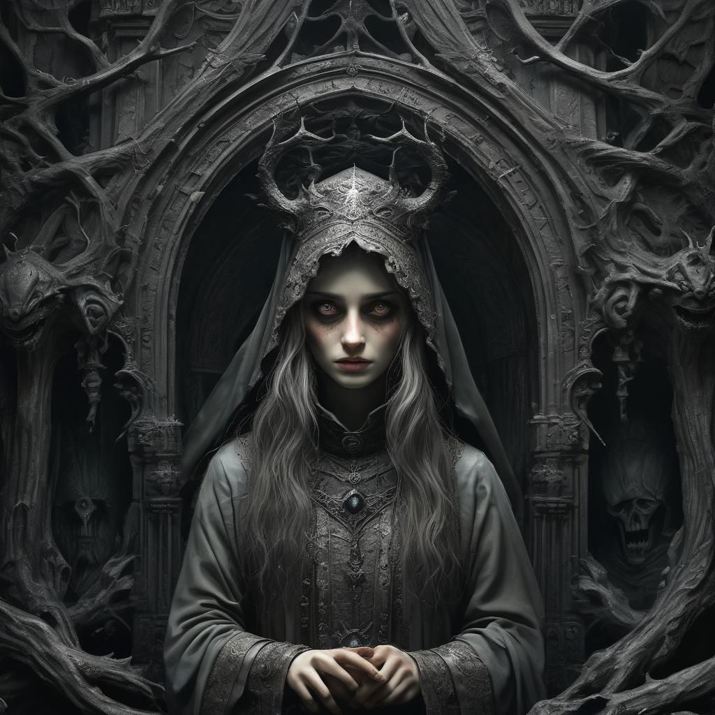 Sinister Eyes: A Terrifying Horror Portrait