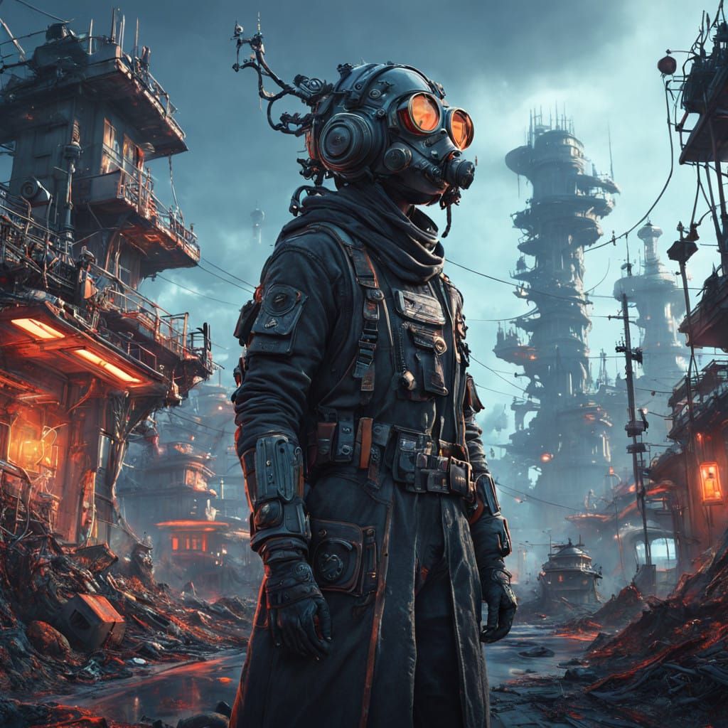 Surreal Supermodel in Dada-Inspired Dreamscape with Wild Ene...