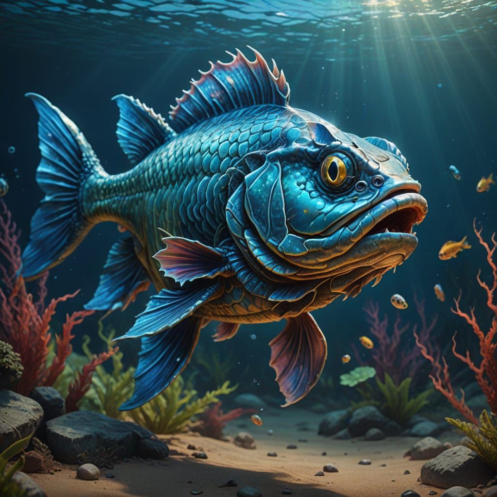 Dragon Fish Hybrid Emerges from Ocean Depths