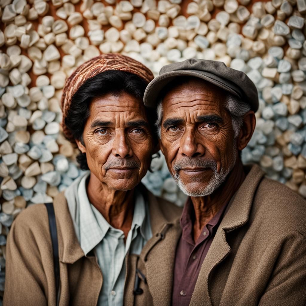 Chocolate Covered Couple Portrait in High Definition