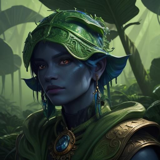 Banana in Jungle Temple: Detailed Matte Painting