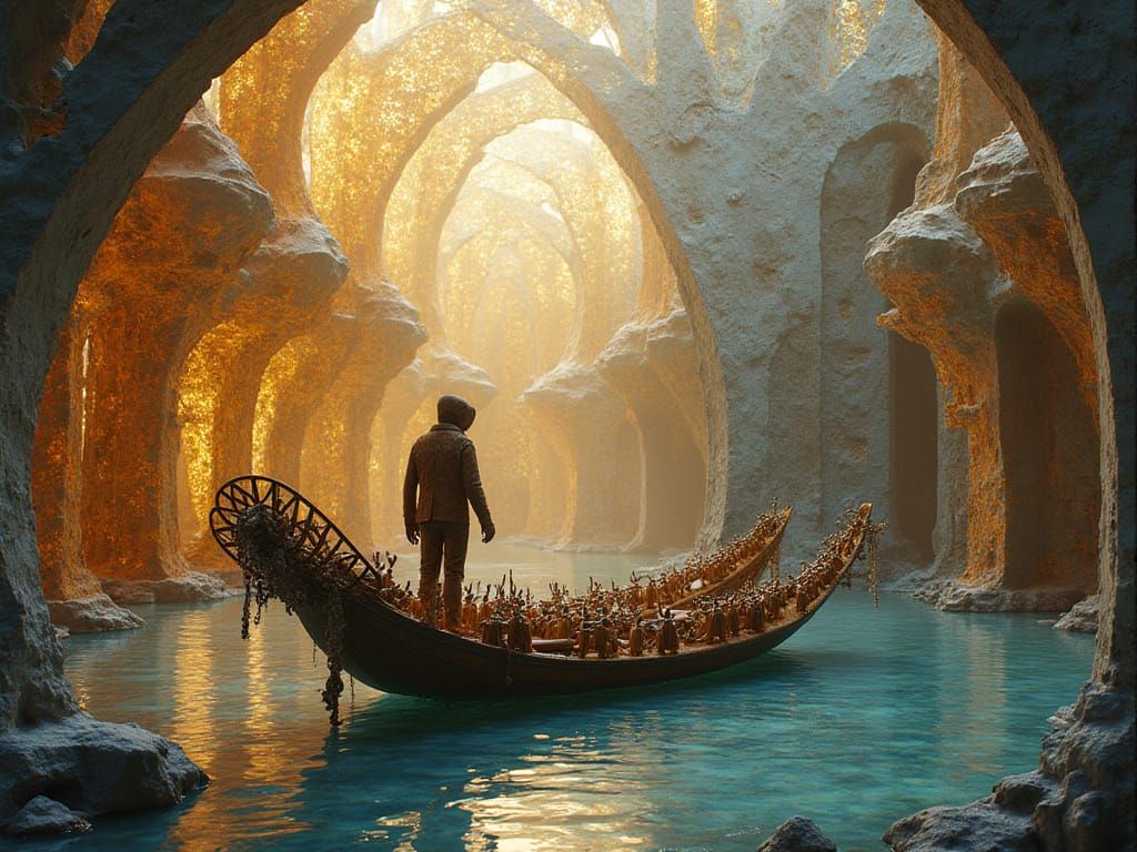 We're Not in a Gondola - 3D Sculptural Collage