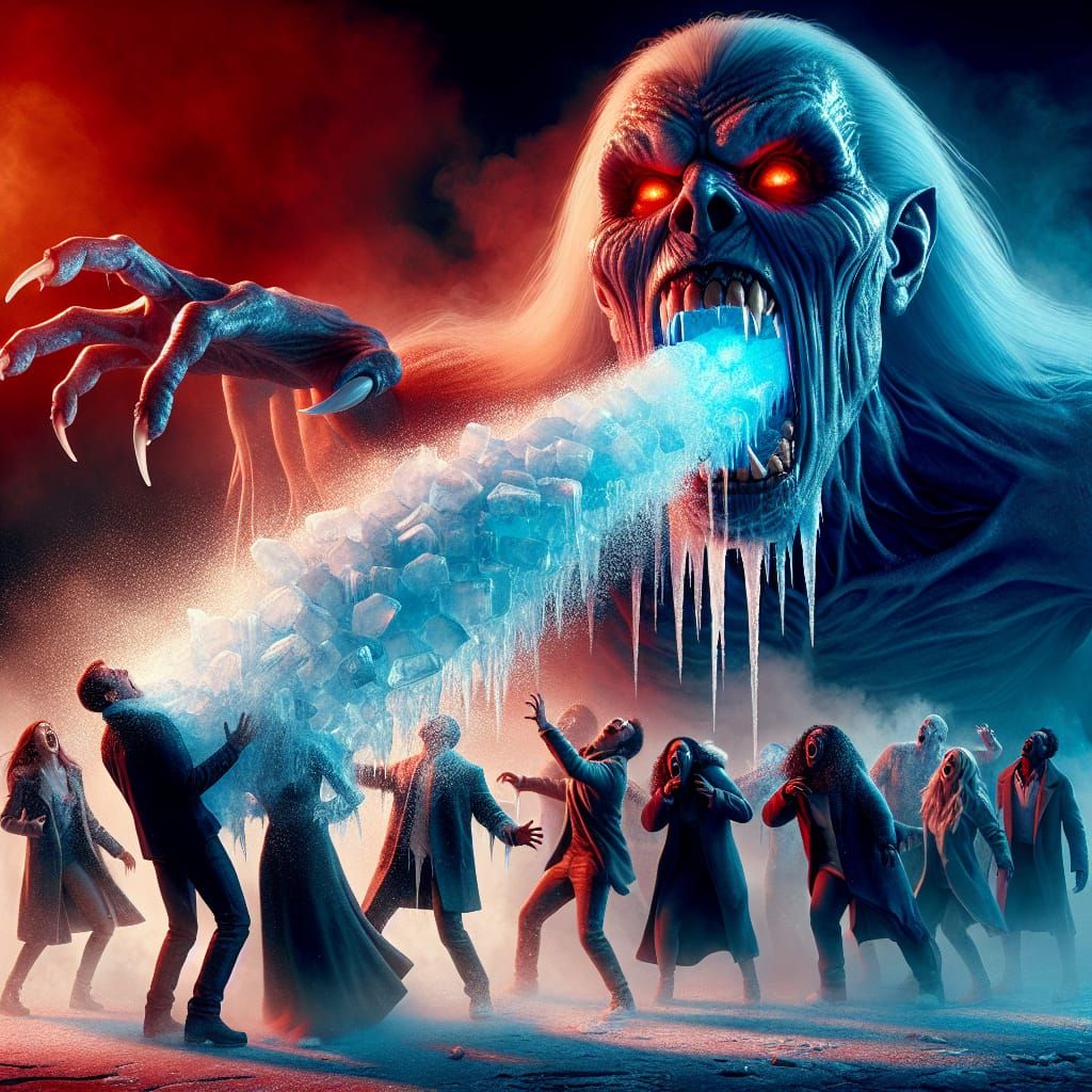 Frozen Terror: Vampire's Icy Breath Unleashed