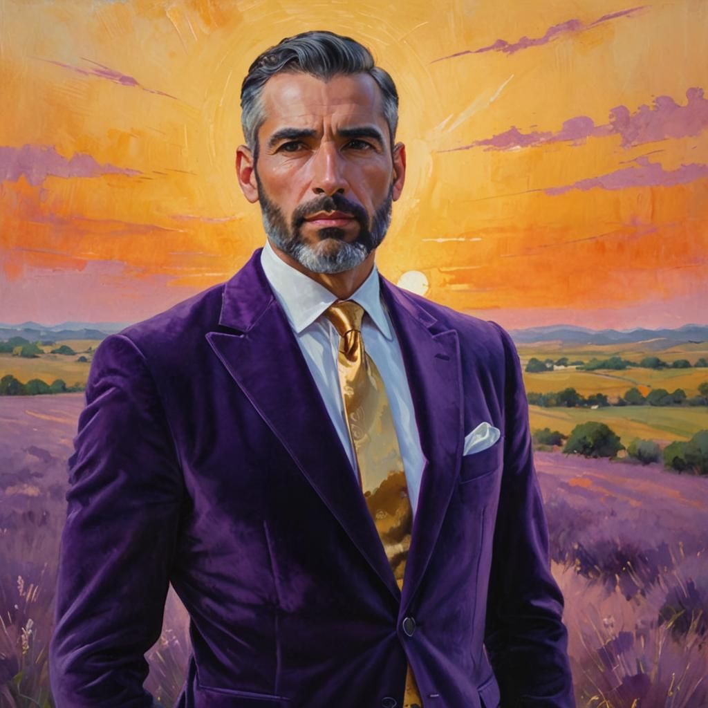Elegant Gentleman in Impressionist Splendor