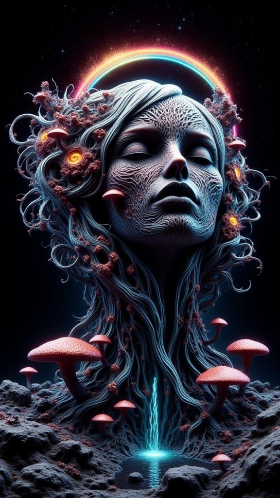 Cosmic statue of water..