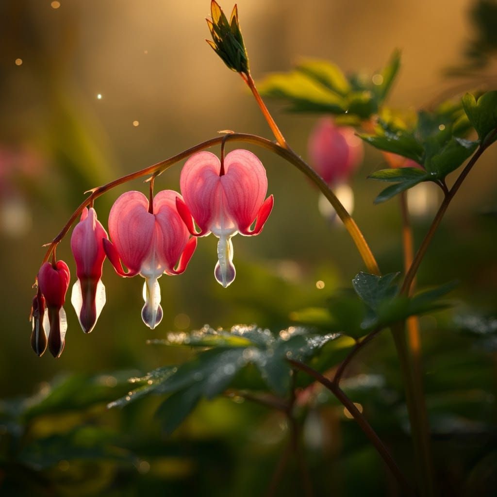 Breathtaking Macro Portrait of a Bleeding Heart Blossom