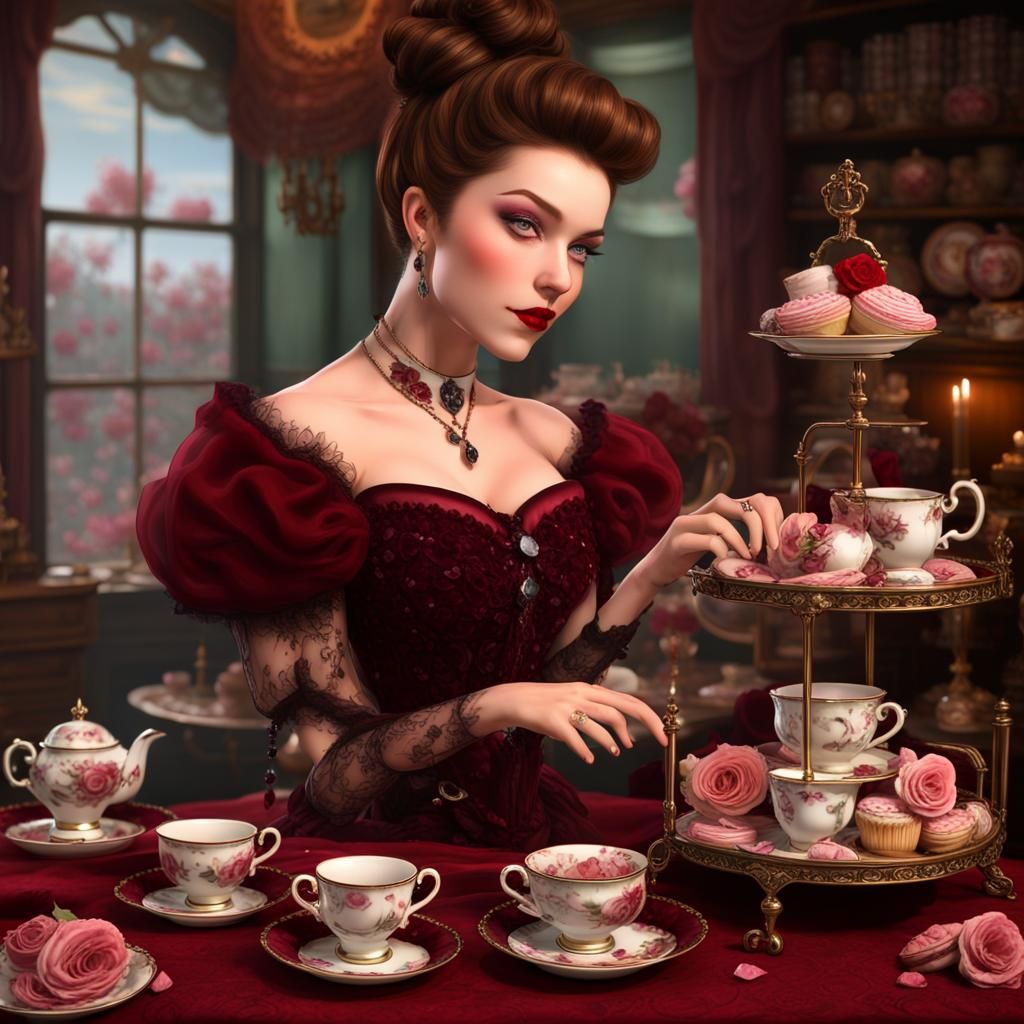 Rose Marie at the Tea Shop