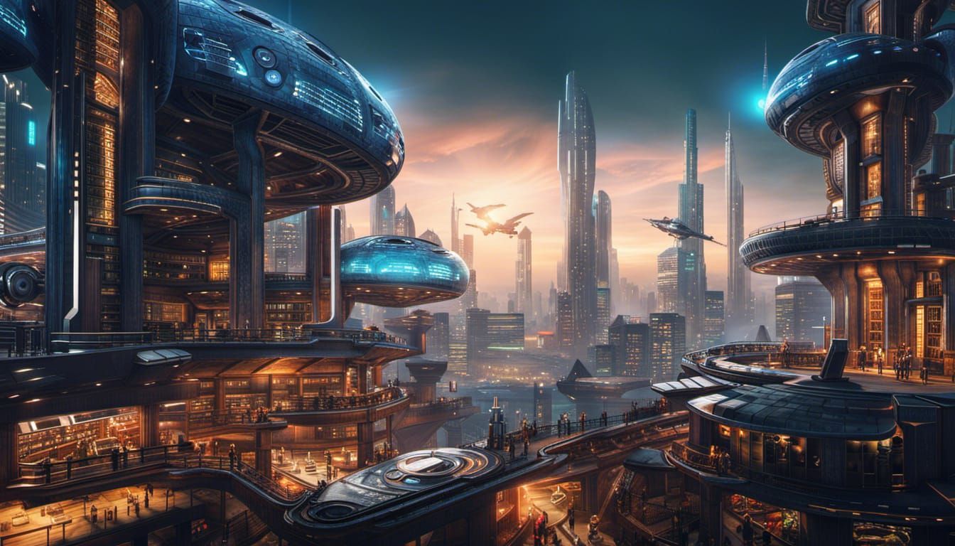 Cyberpunk AI Landscape: Python Machine Learning World