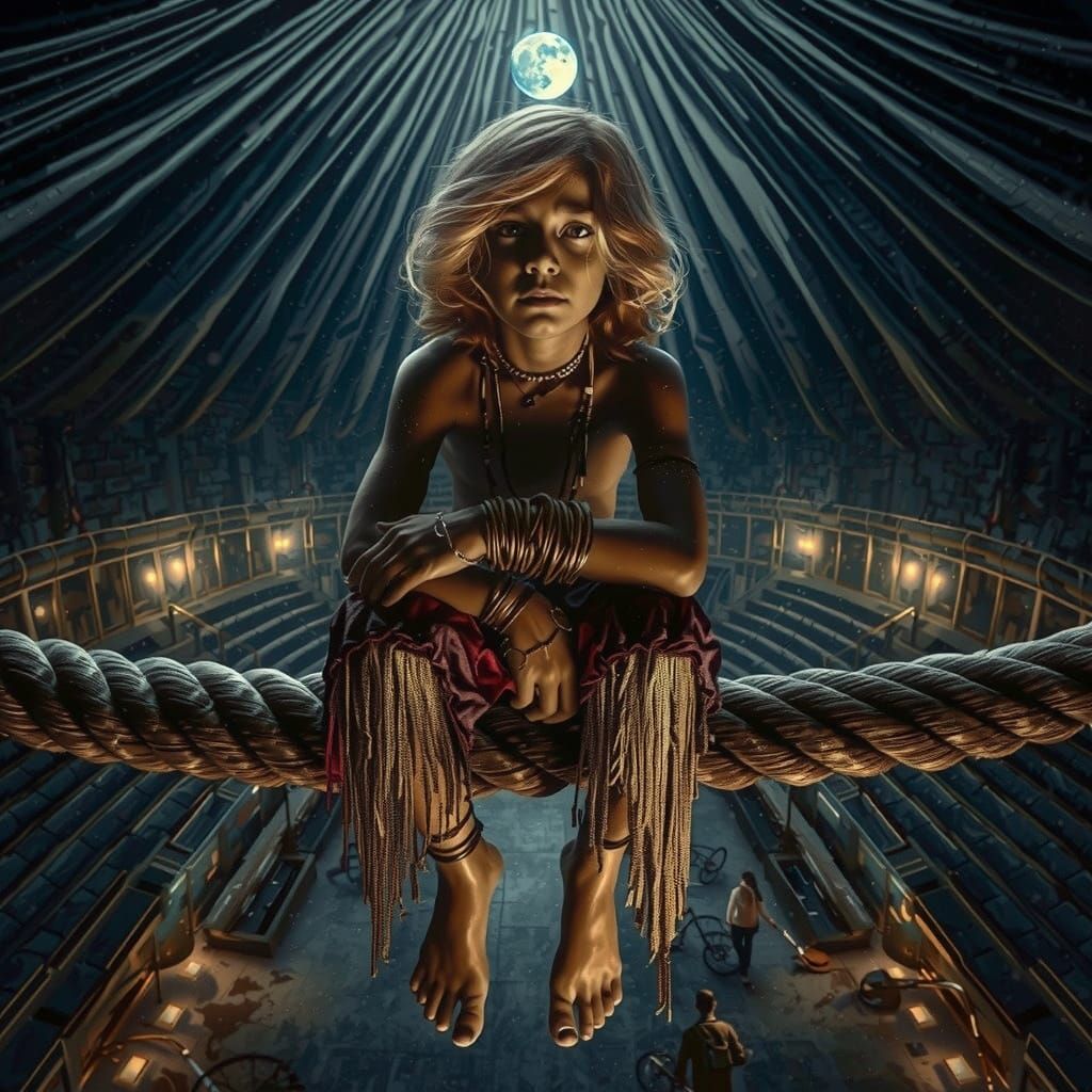 A Melancholic Figure Lost in Rainy Alleyway