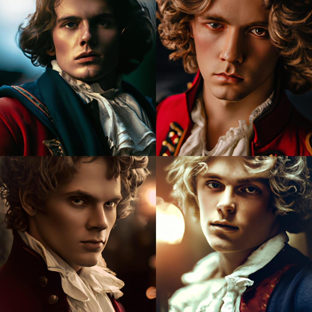 Enjolras: A Photorealistic Cinematic Digital Painting