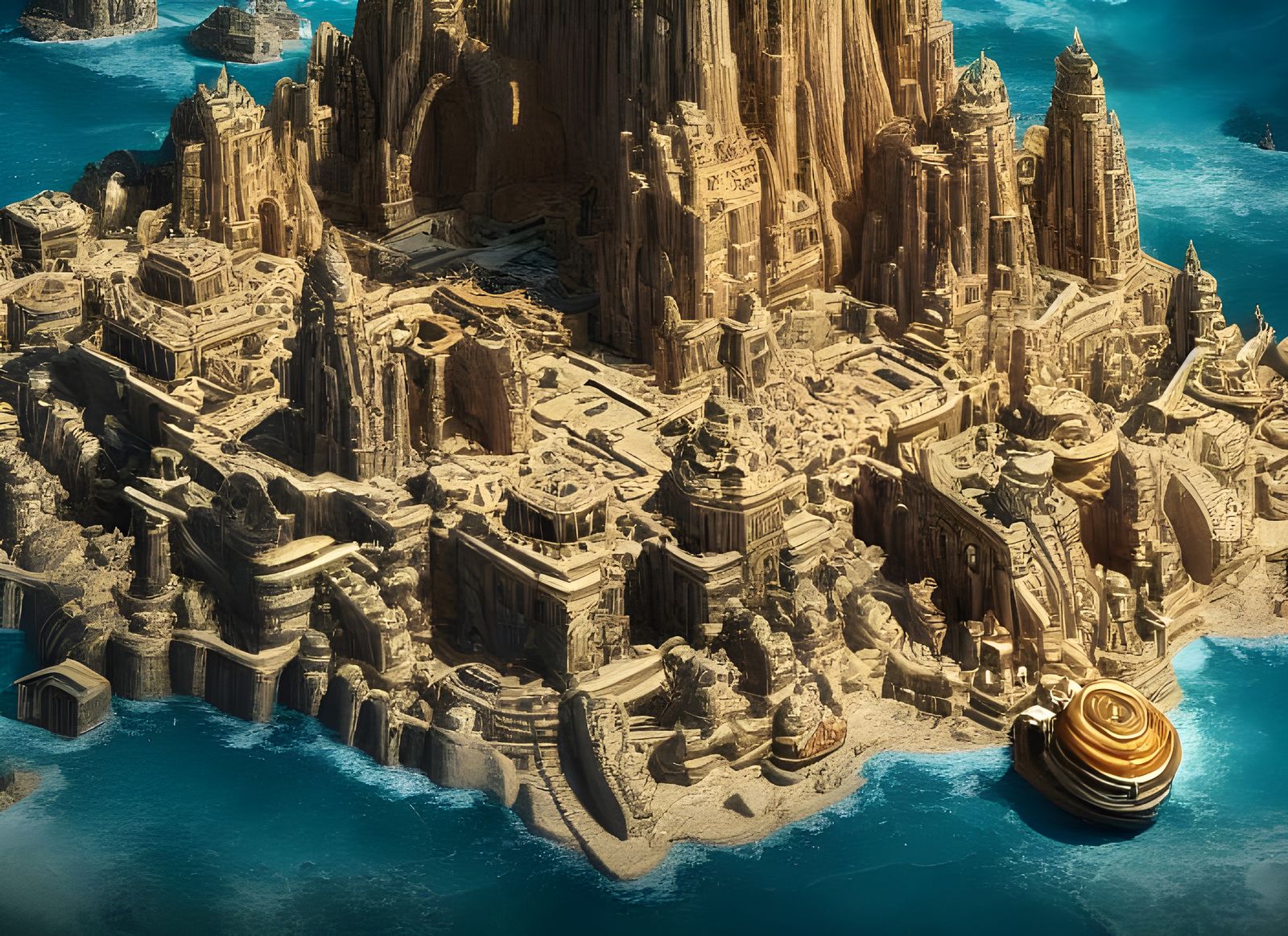 Detailed Digital Art of Epic El Dorado