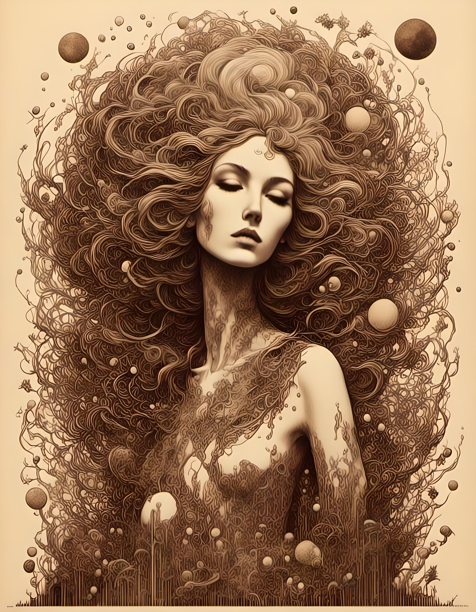 Retro 70s Fashion Portrait with Bold Colors