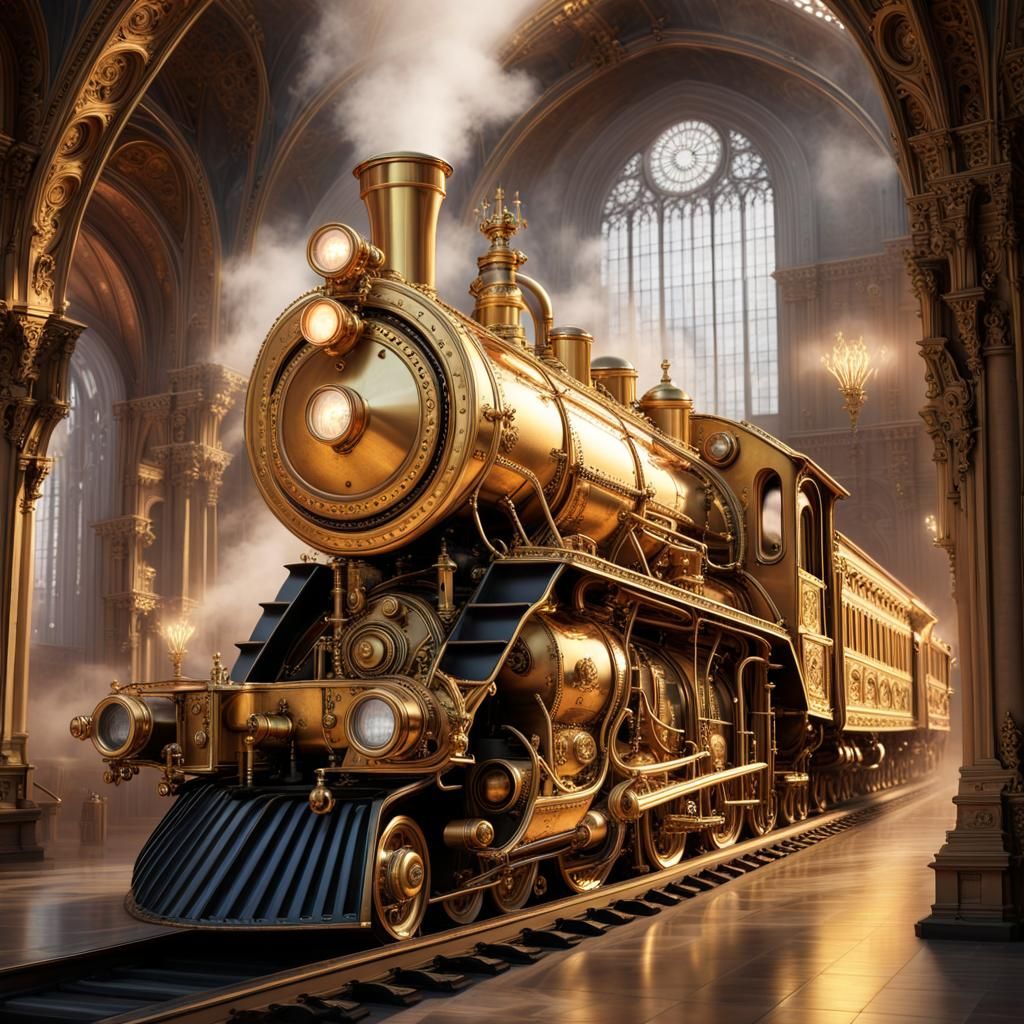 Gothic Cathedral Express in Steam Punk Style