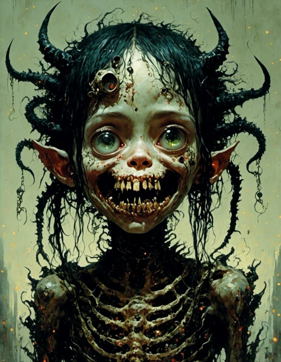 ugly little monster girl