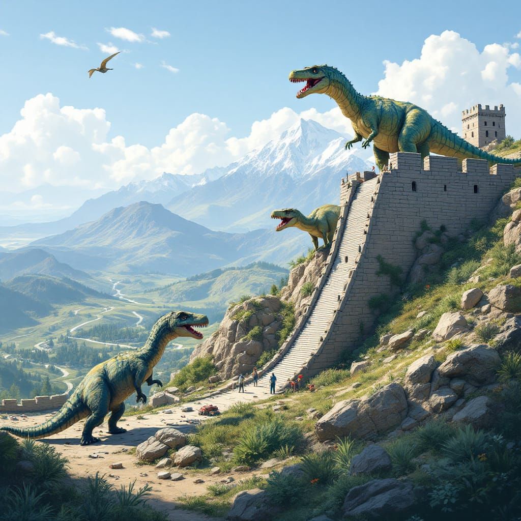 Dinosaurs Build the Great Wall of China