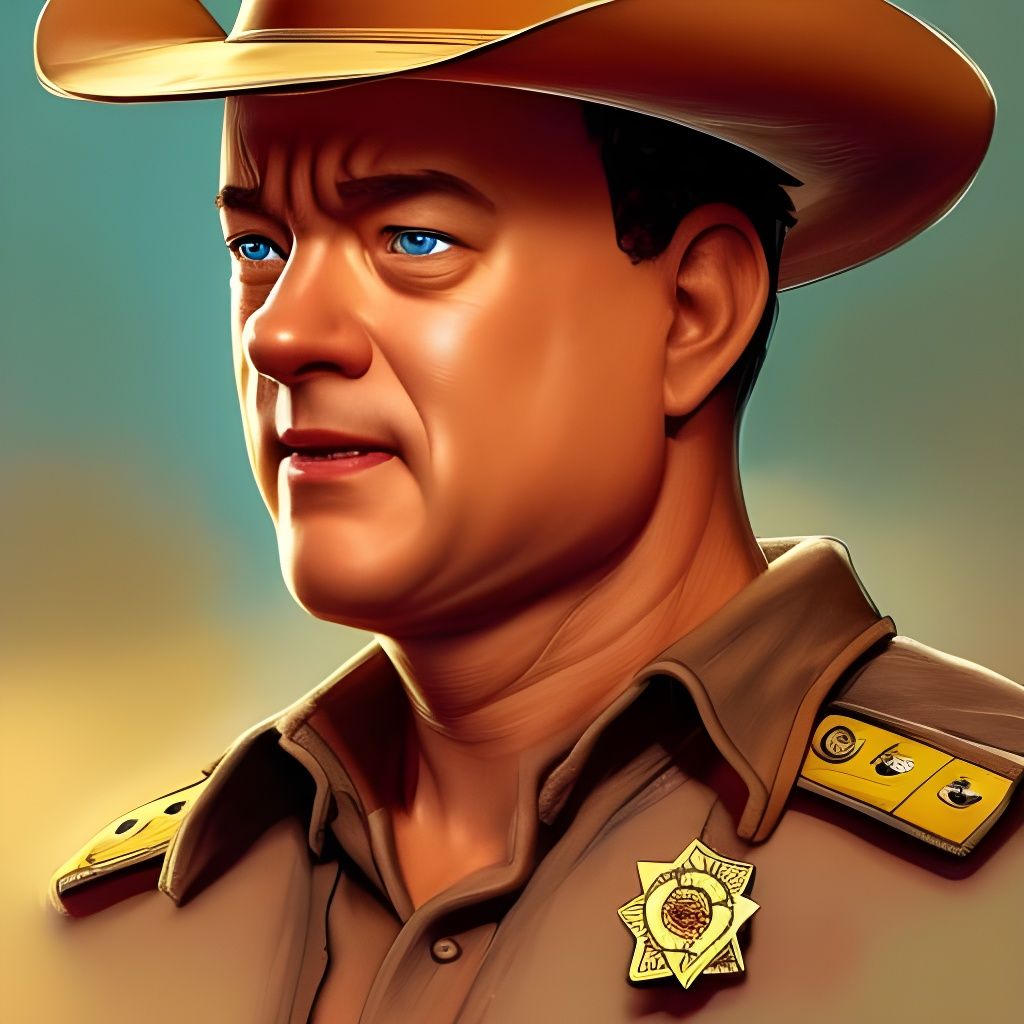 Sheriff Portrait in Digital Art Style