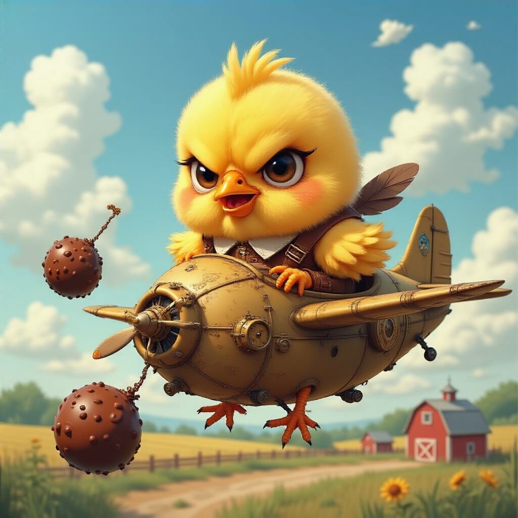 Steampunk Chick's Chocolate Bombing Run: Anime Style