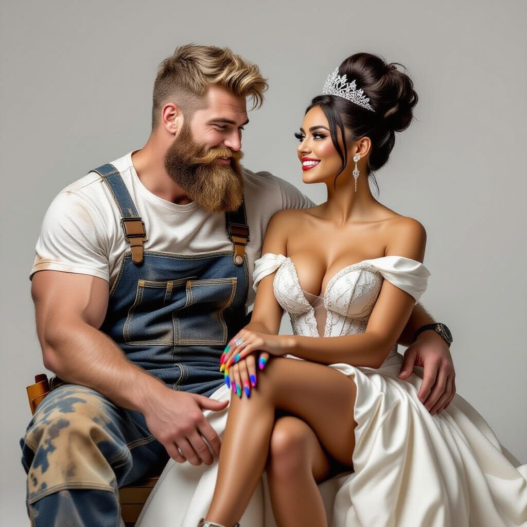 A Construction Worker and His Queen