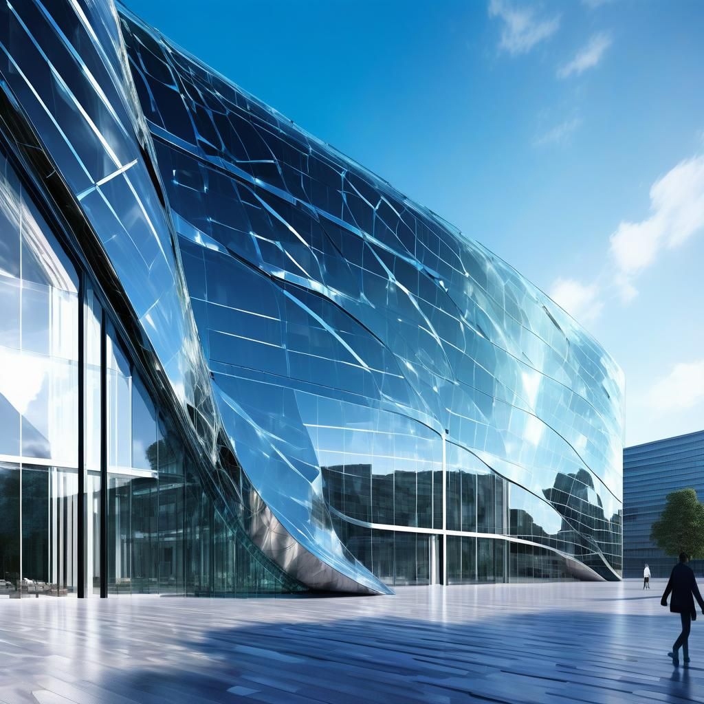 Futuristic Glass and Titanium Buildings with Feminine Curves
