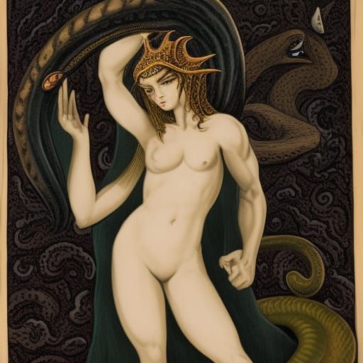 Lamia: Half-Serpent Spirit of Greek Mythology