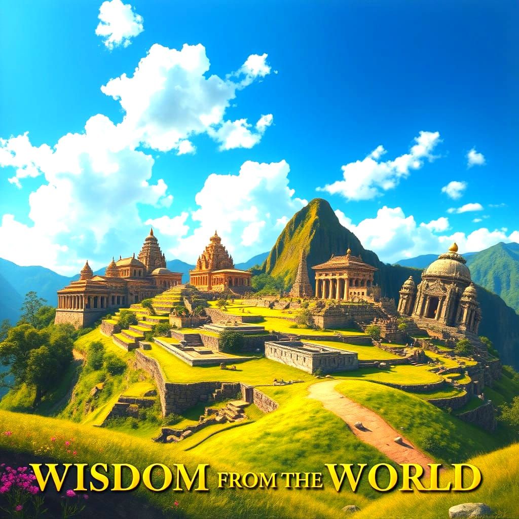 Ancient Temples of the World in Vibrant Cinematic Style