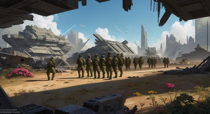 Polychromatic Graffiti Art: Galactic Council Aftermath